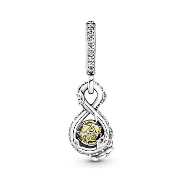 Charm Colgante Pandora Infinito y Rosa Bella Disney 399525C01