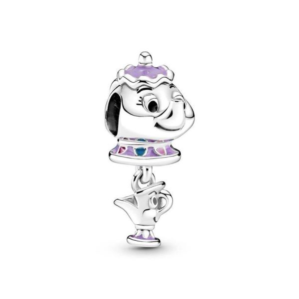 Charm Colgante Pandora Sra. Potts y Chip de La Bella y La Bestia Disney 799015C01