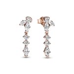Pendientes Pandora Rose Herbario Brillante Colgante.