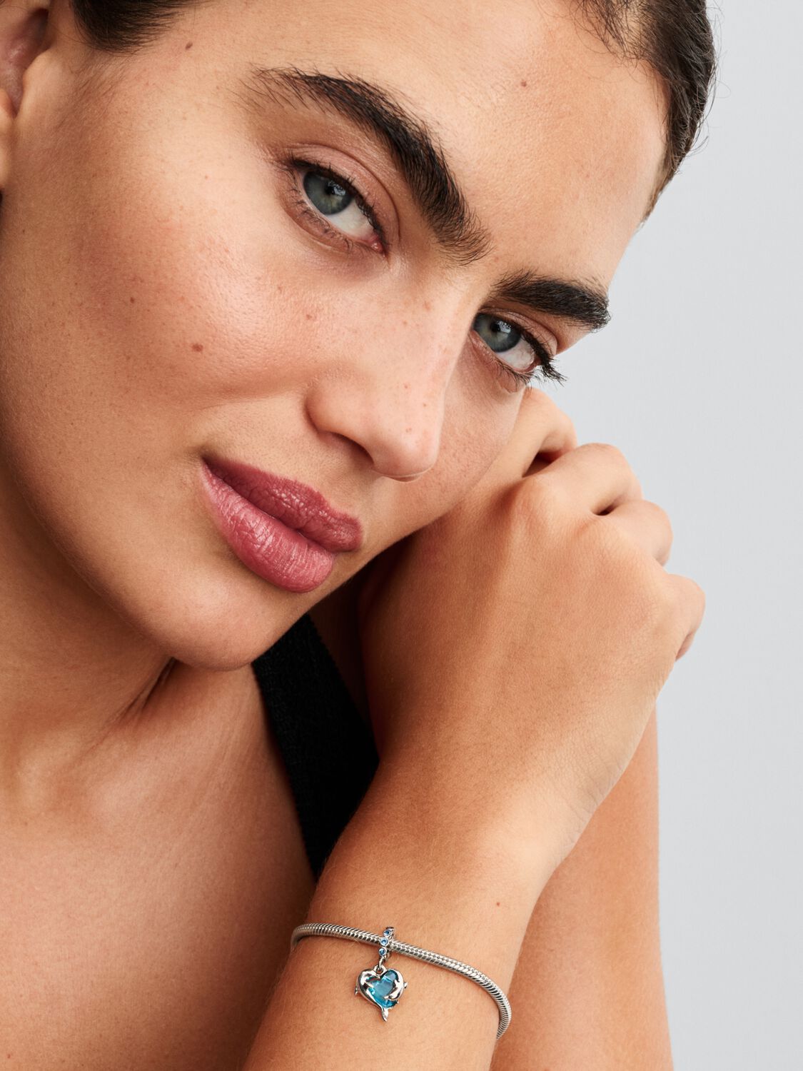 Charm Colgante Pandora Delfines de Cristal de Murano Azul 793924C01 - Imagen 4