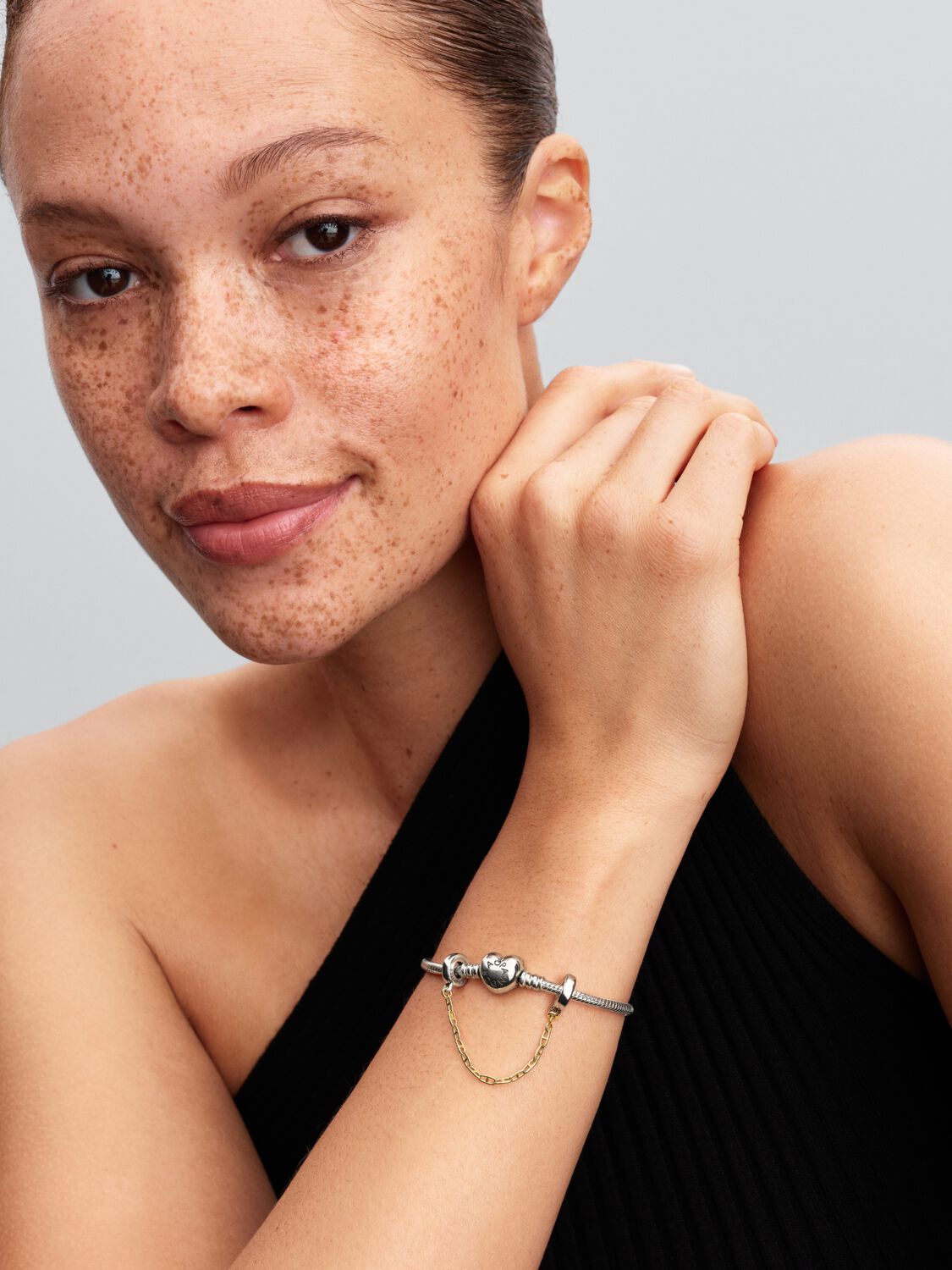 Cadena de Seguridad Pandora Alargada Bicolor 763904C00-05 - Imagen 5