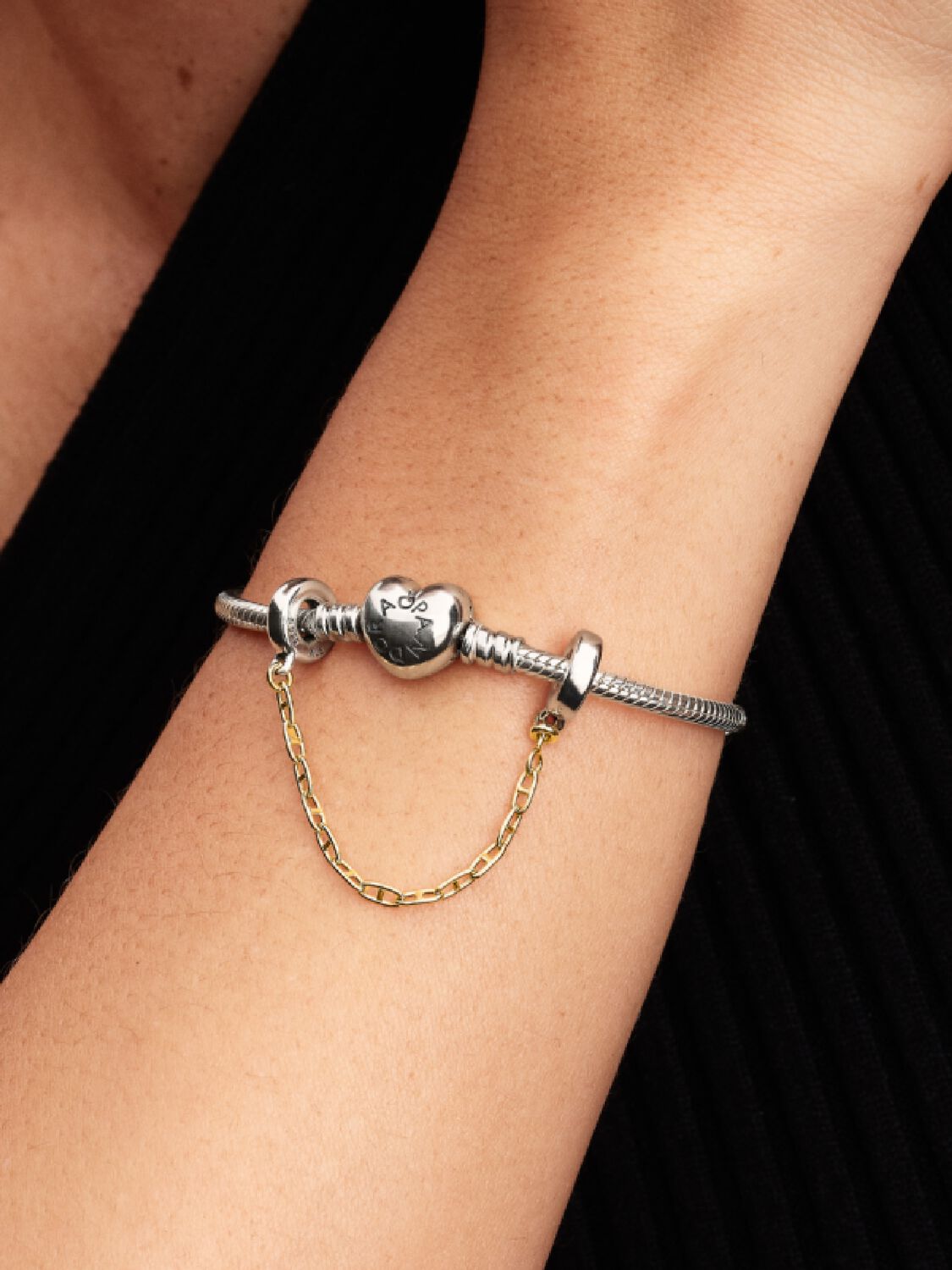 Cadena de Seguridad Pandora Alargada Bicolor 763904C00-05 - Imagen 4