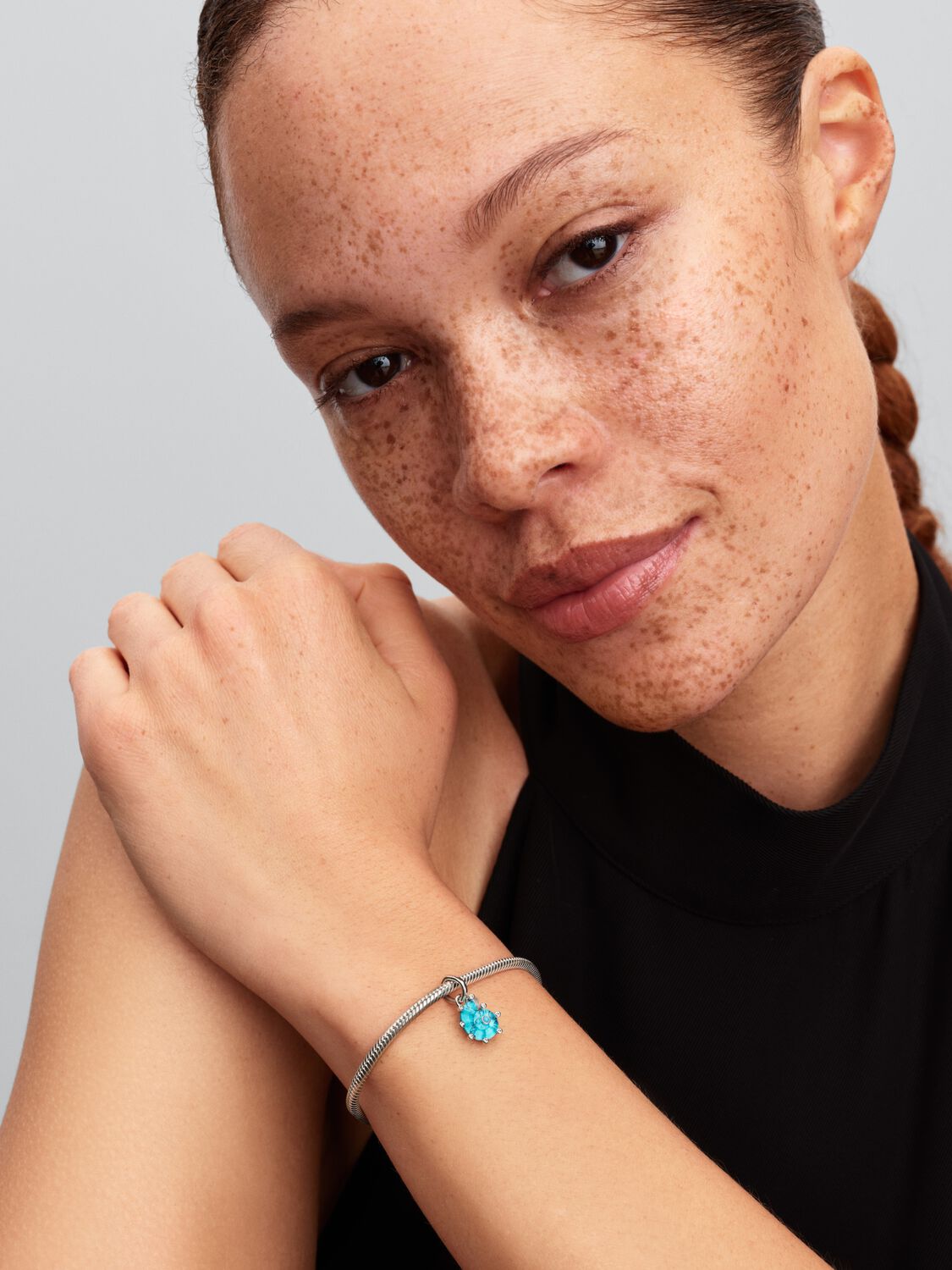 Charm Colgante Pandora Caracola de Cristal de Murano Azul 793900C01 - Imagen 5