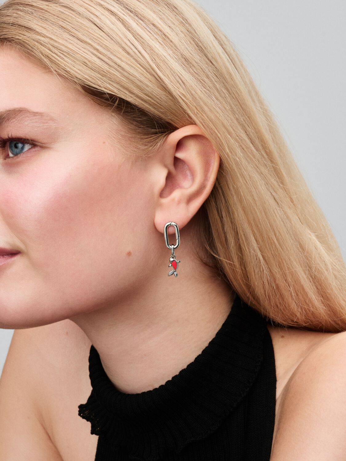 Charm Pandora Mini Colgante Pez Koi de Cristal de Murano Rojo 793863C01 - Imagen 5