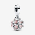 Charm colgante doble trébol de la amistad plata Pandora 792245C01