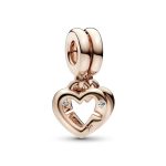Charm Pandora Colgante Corazones de Hermanas