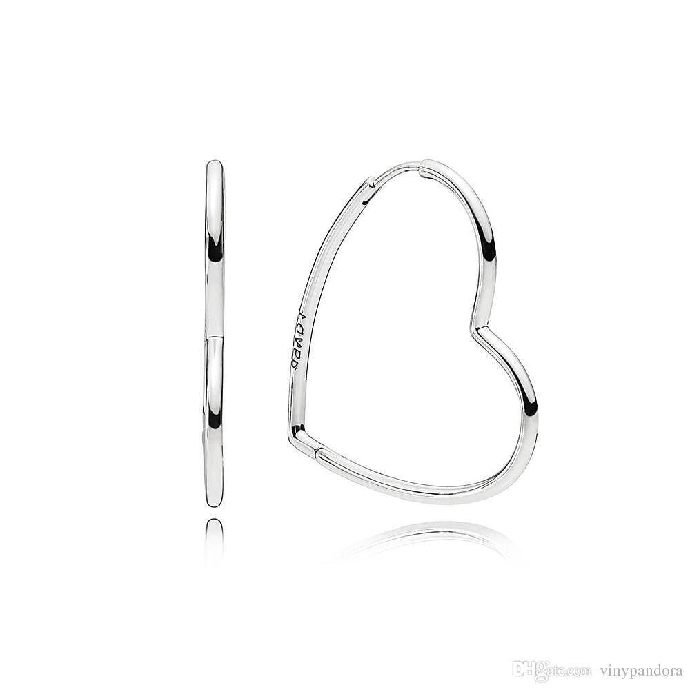 Pendientes Aro Pandora Corazones de Amor Asimétricos 297822