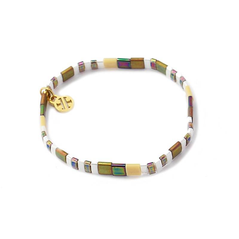 Pulsera Elástica Cristal Japonés Multicolor BPU195I