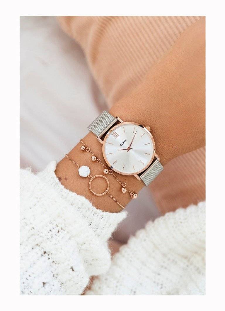 Reloj Cluse Mujer Minuit Mesh Bicolor CW0101203004 - Imagen 5