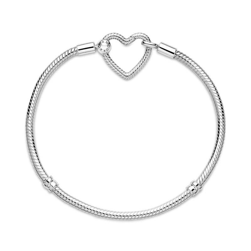 Pulsera Pandora Moments con Cierre de Corazón 599539C00 - Imagen 4