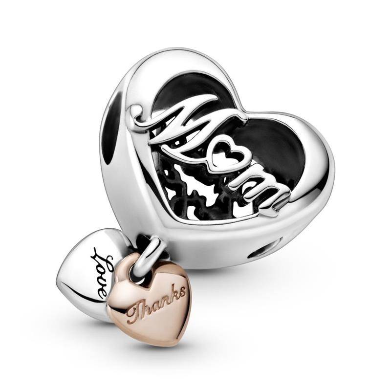 Charm Pandora Corazón Gracias Mamá 789372C00 - Imagen 5