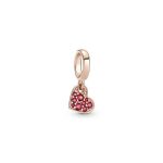 Charm Colgante Pandora Rose Corazón Inclinado Pavé Rojo 789404C02