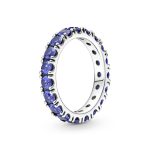 Anillo Pandora Eternity Brillante Azul 190050C02