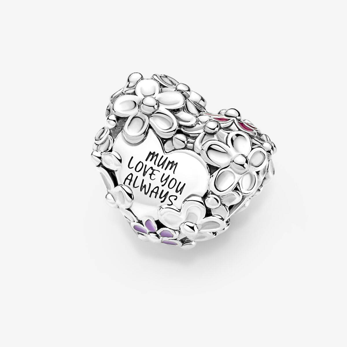 Charm Pandora Corazón Margarita Mamá 791155C01 - Imagen 5