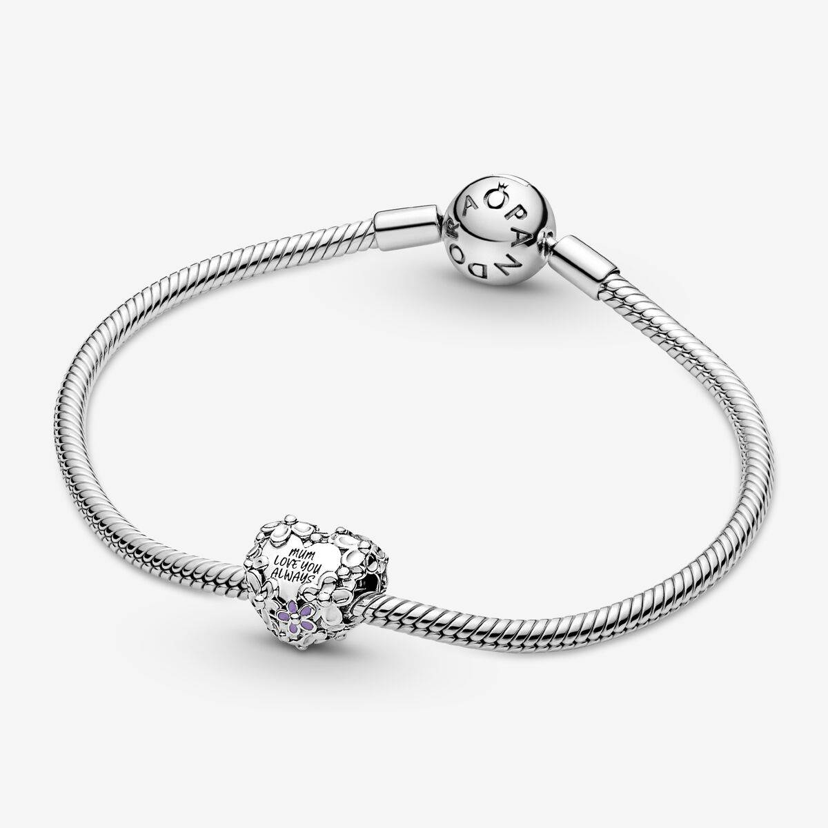 Charm Pandora Corazón Margarita Mamá 791155C01 - Imagen 6