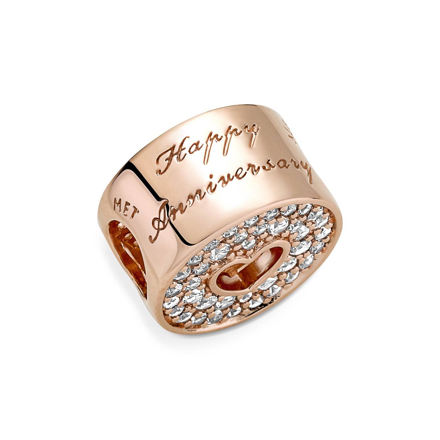 Charm Pandora Aniversario Pavé y Corazón 781977C01 - Imagen 4