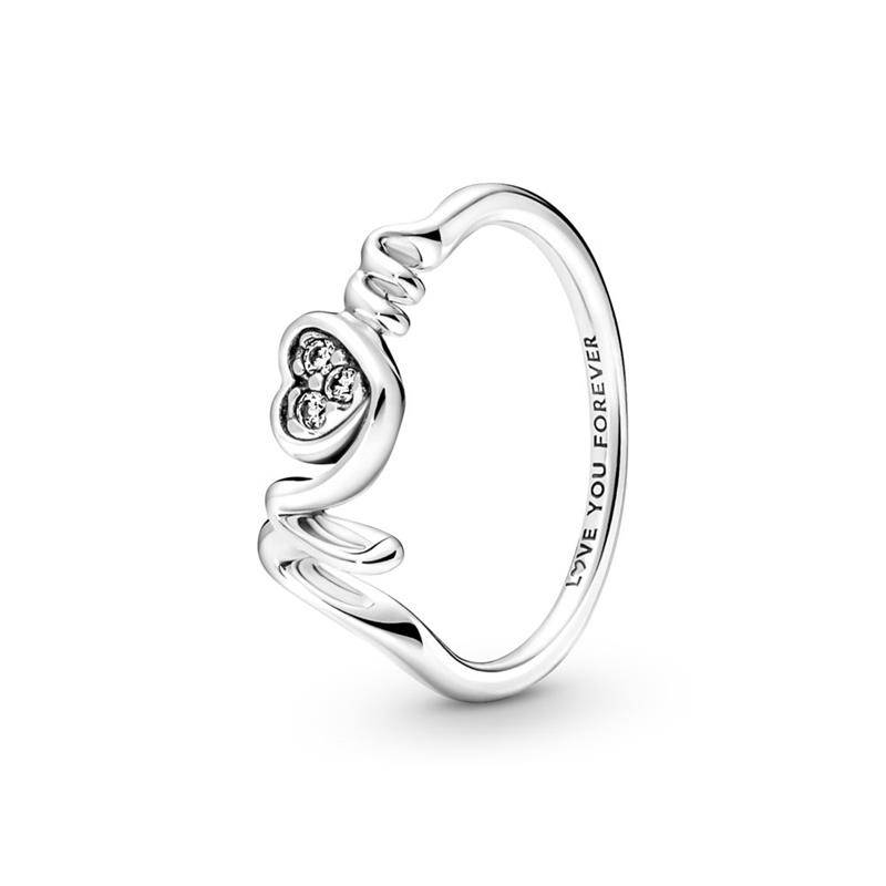 Anillo Pandora Corazón de Madre en Pavé 191149C01