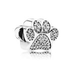 Charm Pandora huella de mascota plata 791714CZ