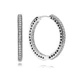 Pendientes Aro Pandora Corazones 296319CZ