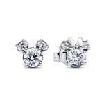 Pendientes Pandora Mickey y Minie Mouse Brillantes Disney 293219C01