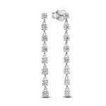 Pendientes Pandora plata Ocho Gemas Brillantes 293159C01