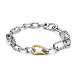 Pulsera de Link Corazón en Dos Tonos de Pandora ME  562527C00