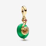 Charm colgante cristal de murano verde Pandora 763617C01