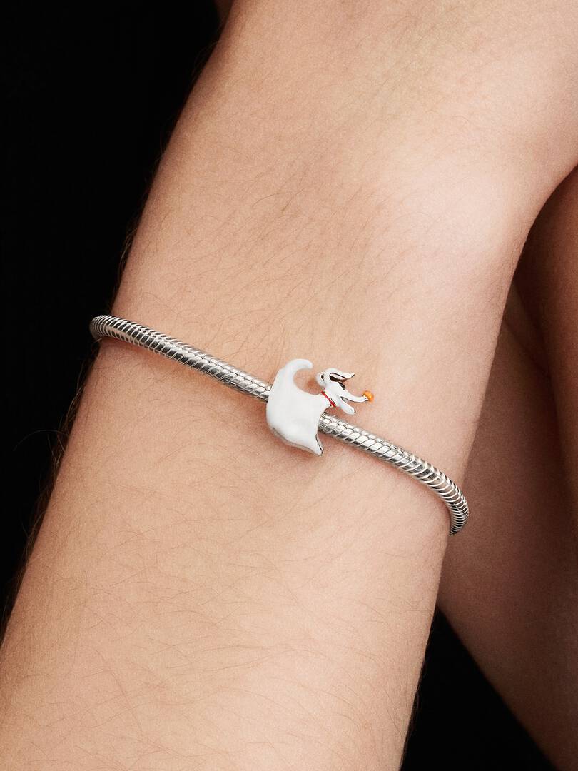 Charm Disney Zero Dog en plata de ley con esmalte multicolor fosforescente - Referencia 794026C01 - Imagen 5