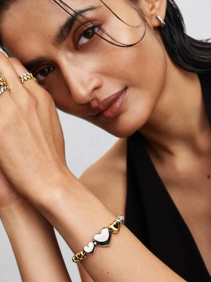 Mini Charm Pandora Corazón Chapado en Oro de 14k Referencia 763998C00 - Imagen 5