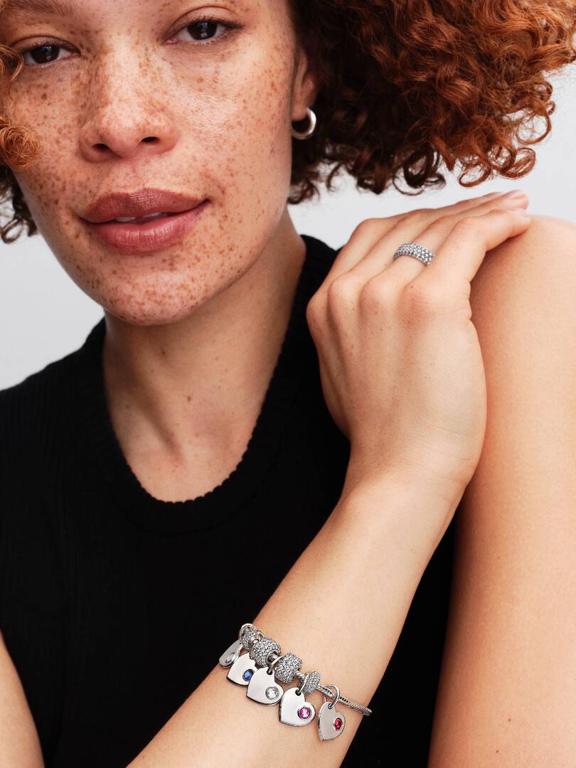 Clip en Plata de Ley con Circonita Cúbica Transparente y Sujeción de Silicona Ref. 794032C01 - Imagen 4