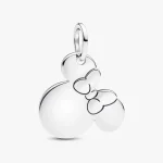 Colgante grabable Disney Minnie Mouse en plata de ley 793993C00