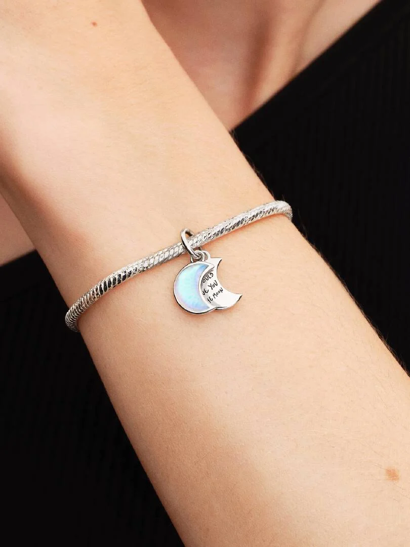Charm Colgante Pandora Doble Luna Creciente - Imagen 5