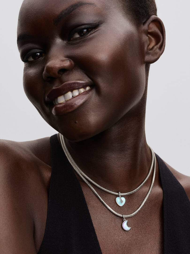 Charm Colgante Pandora Doble Luna Creciente - Imagen 4