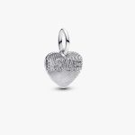 Charm colgante grabable corazón amor plata Pandora 793604C01