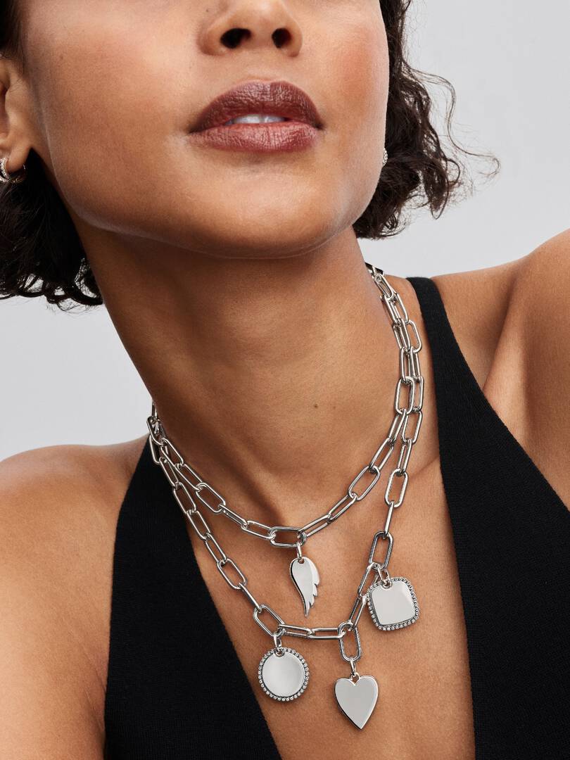 Colgante corazón grabable plata 925 Pandora 394013C01 - Imagen 5