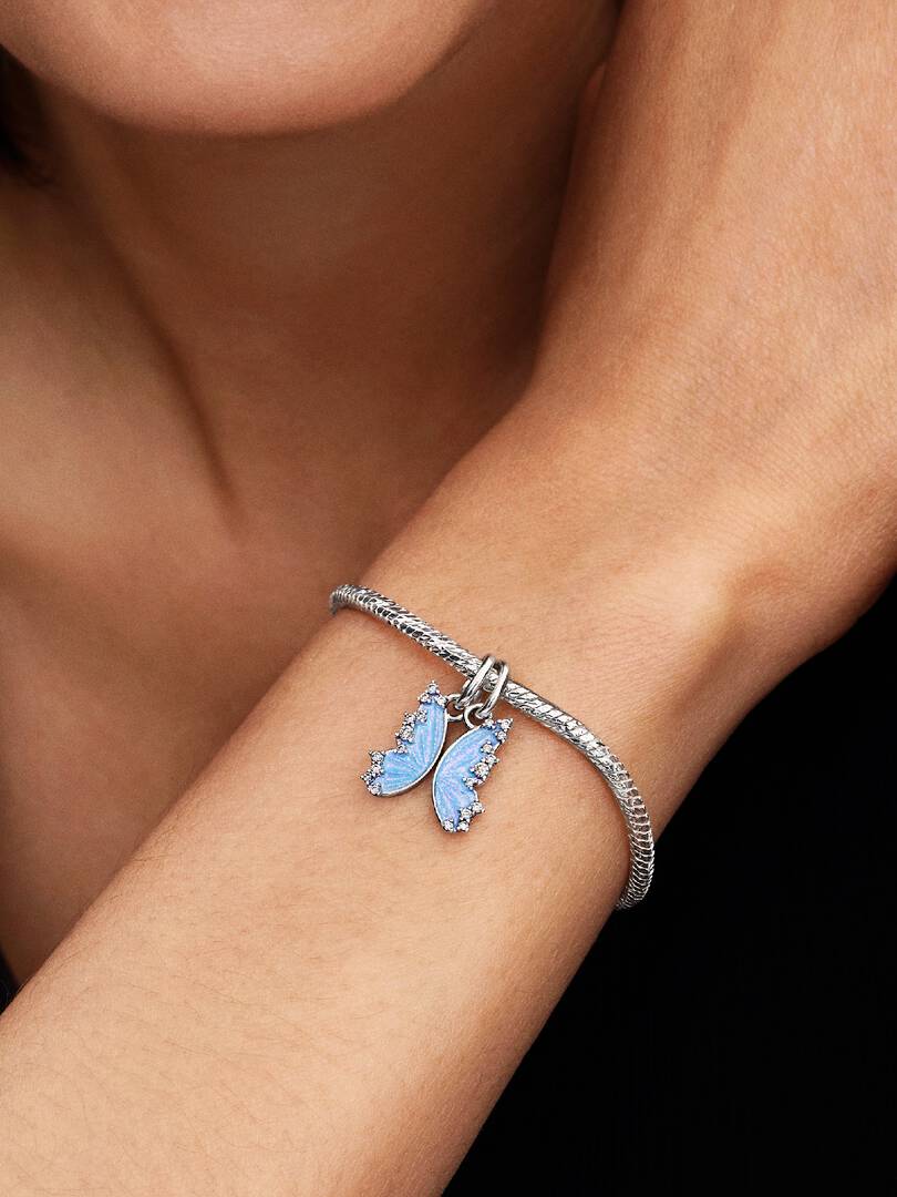 Charm colgante divisible mariposa plata 925 Pandora 794244C01 - Imagen 5