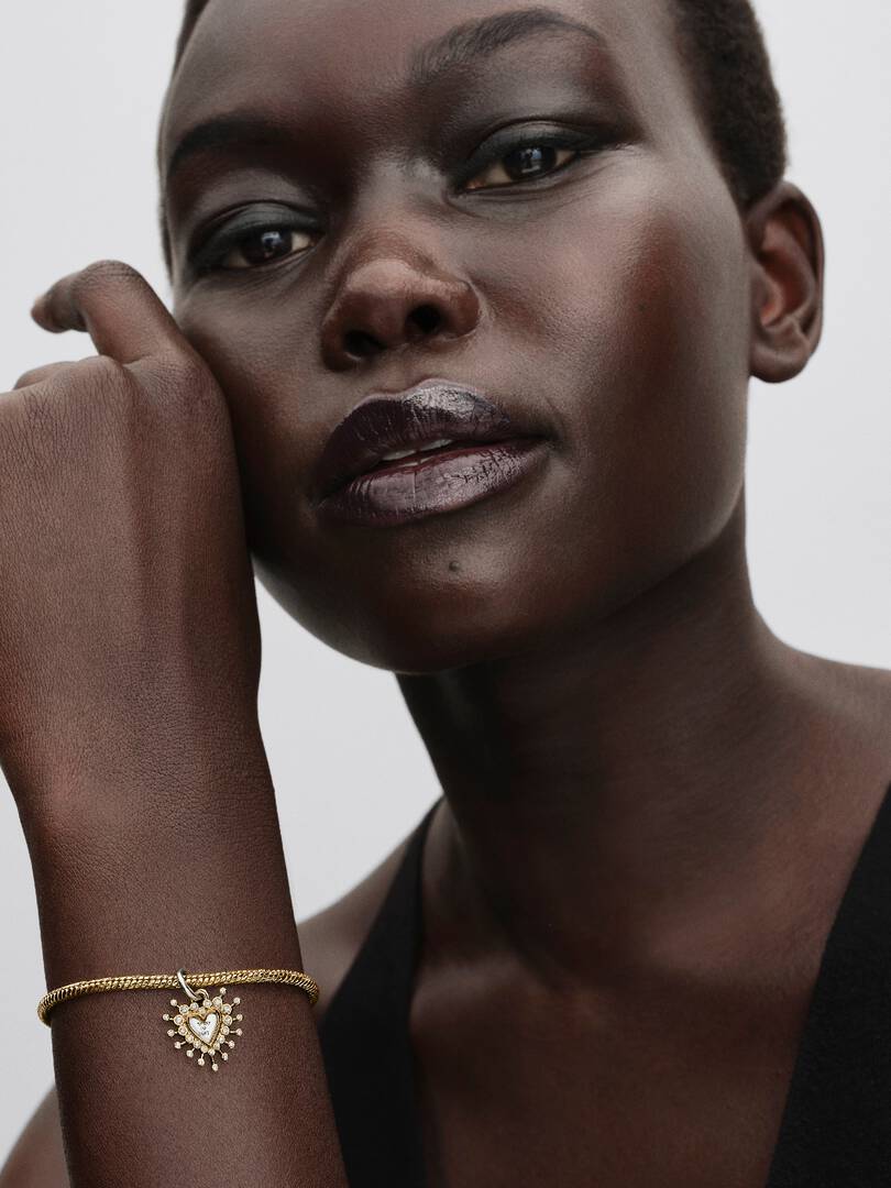 Charm Colgante  Pandora Doble Corazón Radiante - Imagen 6