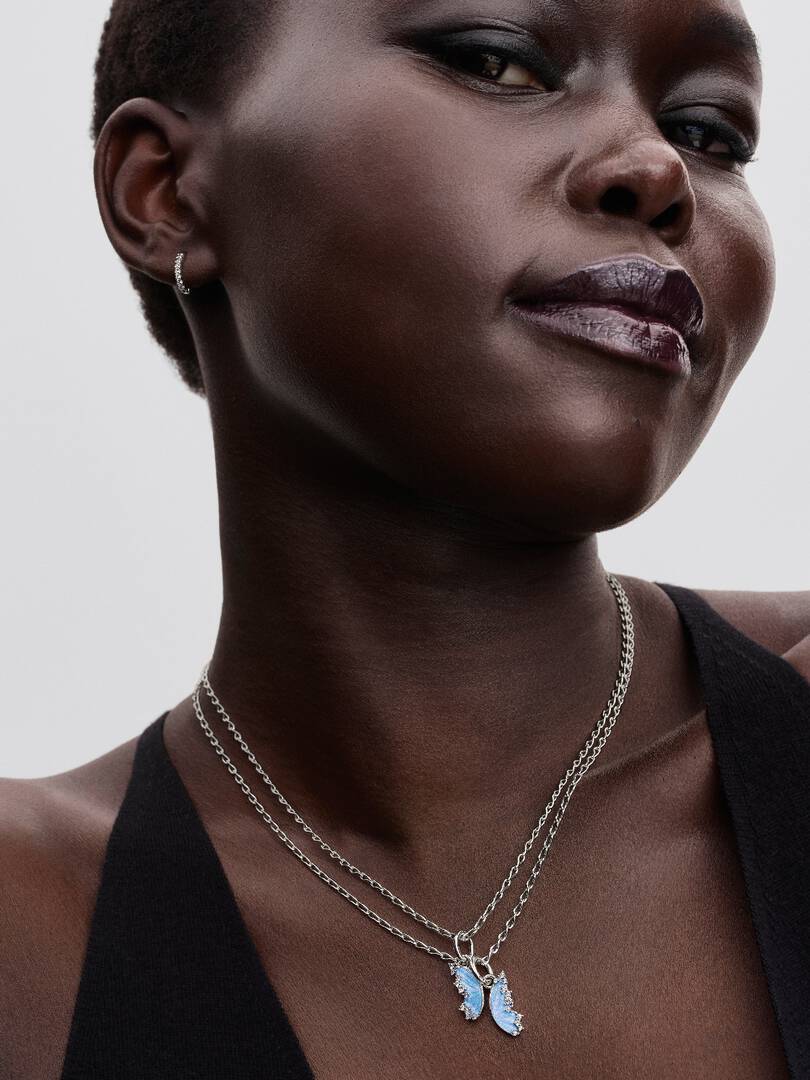 Charm colgante divisible mariposa plata 925 Pandora 794244C01 - Imagen 4