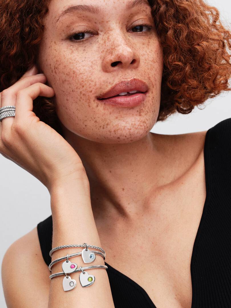 Charm colgante corazón grabable gema azul agua Pandora 794295C03 - Imagen 4