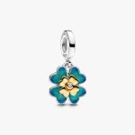 Charm colgante trébol de cuatro hojas plata Pandora 763624C01