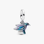 Charm colgante doble colibrí plata de ley Pandora 793746C01