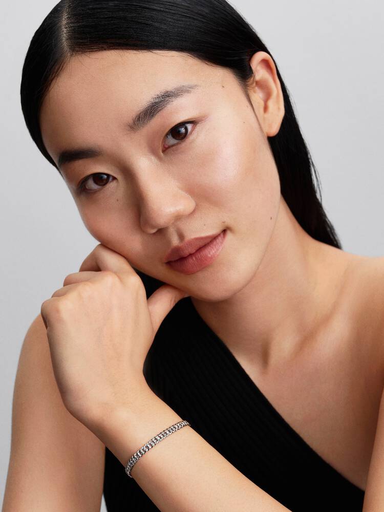 Pulsera Cubana de plata de ley Pandora 594367C00 - Imagen 4