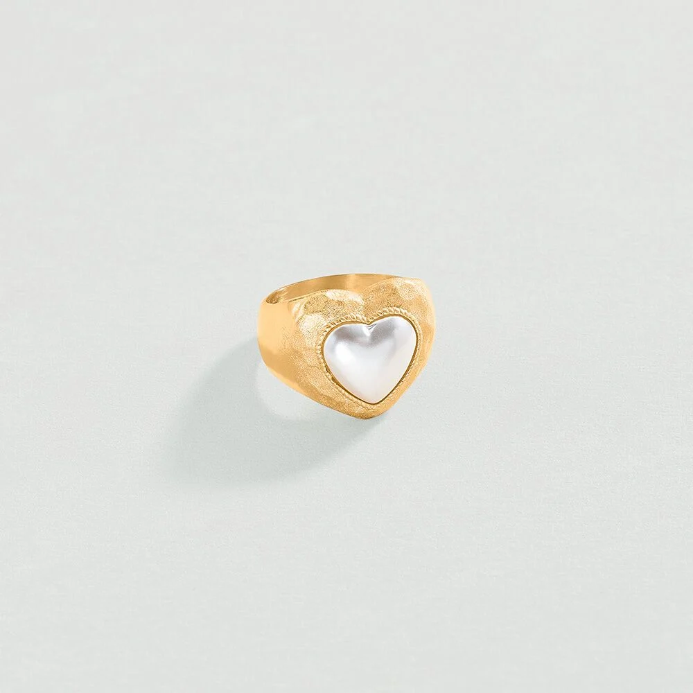 Anillo Agatha Paris N-13 Corazón Perlado 02280103-294-56