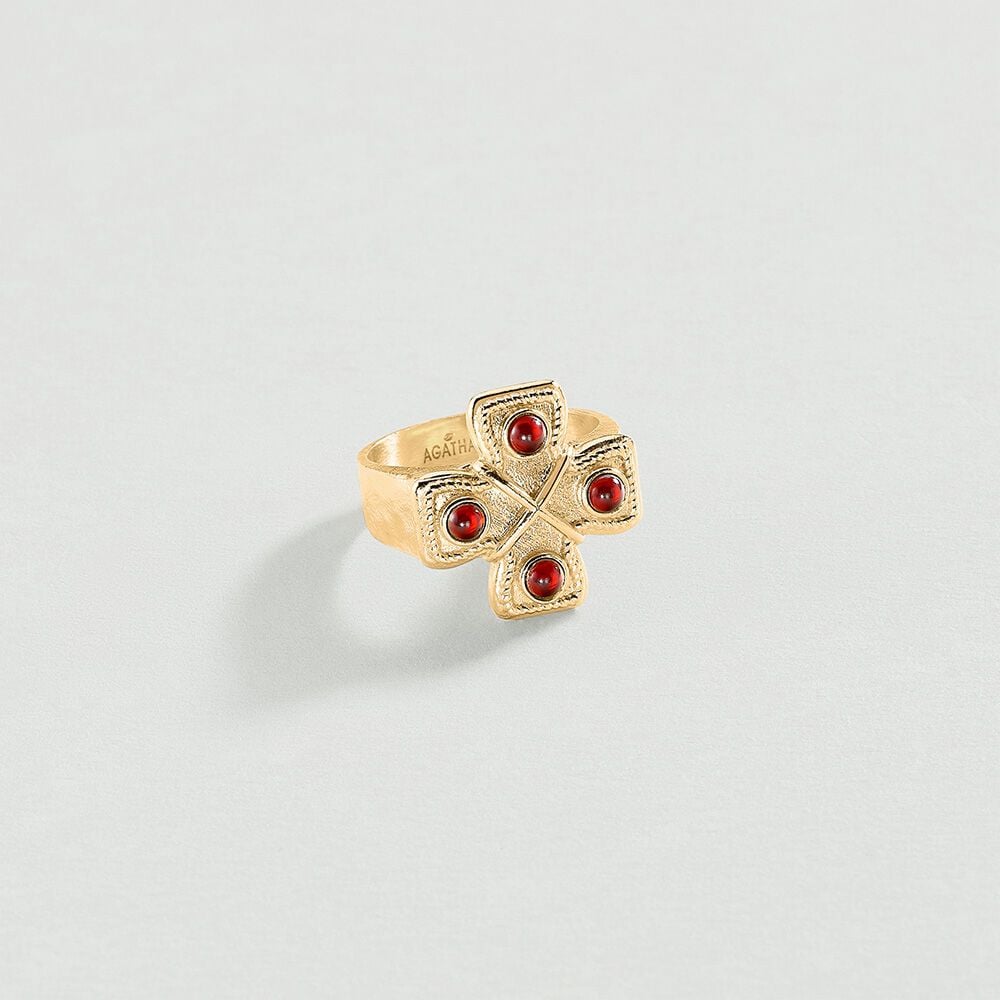 Anillo Ancho Cruz N-13 Agatha Paris 02280108-324-54